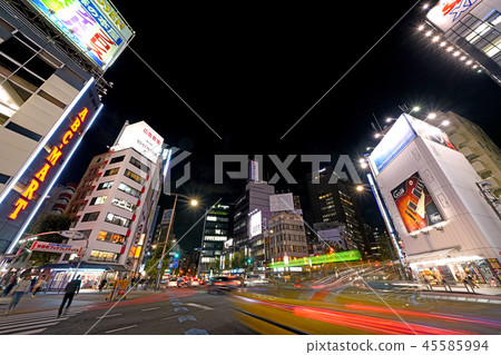 日本的東京都市風景“Surugadaishita”以及神田神保町（中心右側，神田明治大學 -  Surakawadai）等的都市風景 45585994