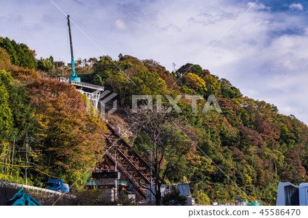 （神奈川縣）山北高新道高速公路斜坡施工現場 45586470