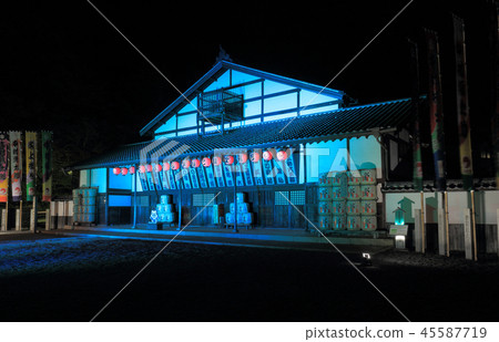 Shikoku Kinpaku Kabuki Ogasai "Kanamaruza" light up 45587719