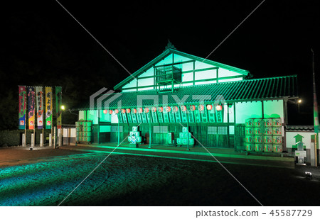 Shikoku Kinpaku Kabuki Ogasai "Kanamaruza" light up 45587729