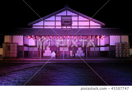 Shikoku Kinpaku Kabuki Ogasai "Kanamaruza" light up 45587747