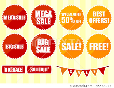 英國銷售圖標銷售徽章/密封銷售 45588277