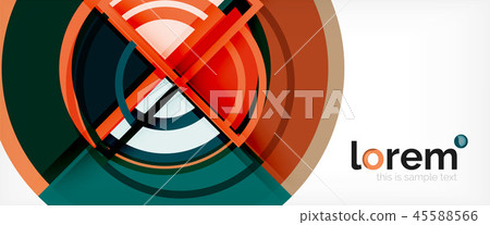 Circle abstract background, bright colorful round geometric shapes Circle abstract background, bright colorful round geometric shapes 45588566