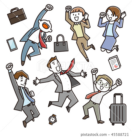 Businessman Business Woman 45588721