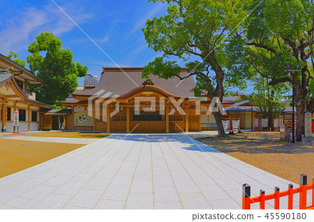 [Hojin神社]（高分辨率版本）大阪府坂井市北三國丘岡鎮 45590180