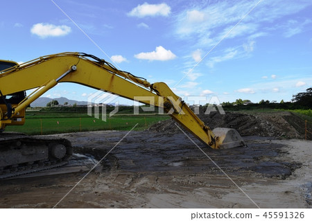 Construction site construction machine Construction site construction machine 45591326
