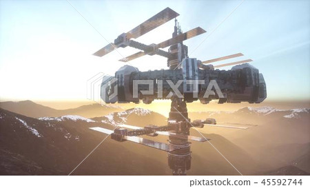 Alien UFO at Earth 45592744