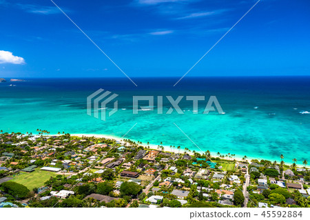 “夏威夷”Lanikai藥盒視圖·凱魯瓦 “夏威夷”Lanikai藥盒視圖·凱魯瓦 45592884