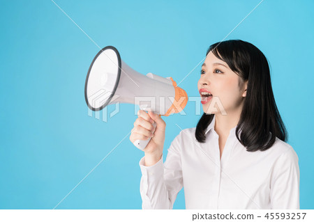Female, loudspeaker 45593257