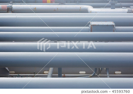 Oil transportation pipeline of the tanker. Oil transportation pipeline of the tanker. 45593760