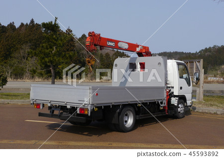 Truck with crane 45593892
