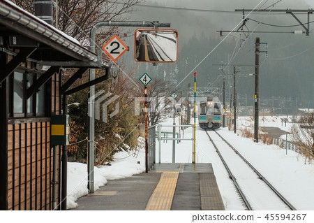 Landscape of a snowy country Landscape of a snowy country 45594267
