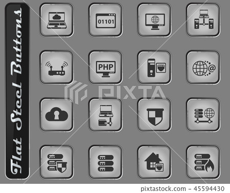 server icon set-插圖素材 [45594430] - PIXTA圖庫