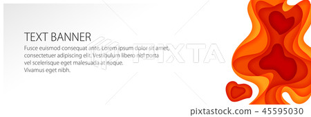 Banner with Red Gradient Shapes 45595030