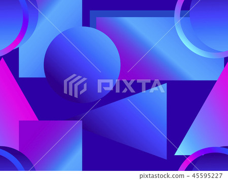 Memphis seamless pattern. Asymmetrical geometric 45595227