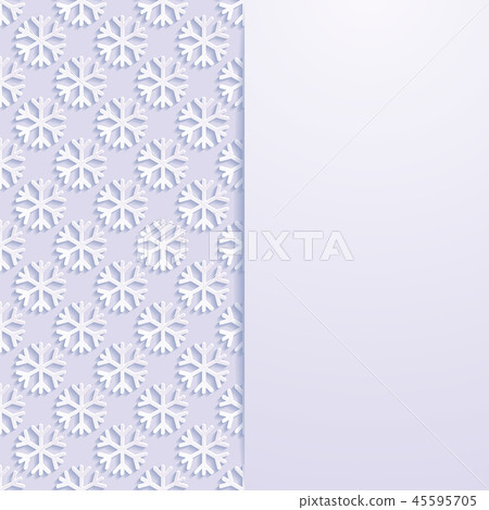 Decorative background with snowflakes 45595705