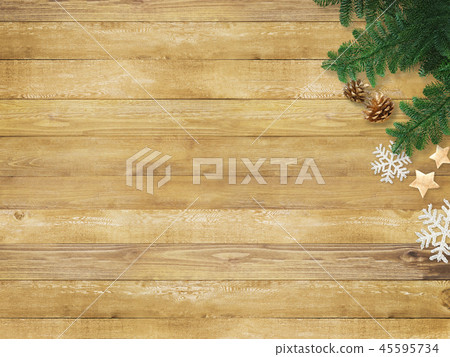 Background-Wood Grain-Christmas-Ornament 45595734