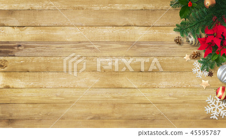 Background-Wood Grain-Christmas-Ornament 45595787