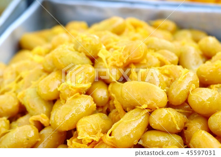 Thai desserts gold at street food Thai desserts gold at street food 45597031