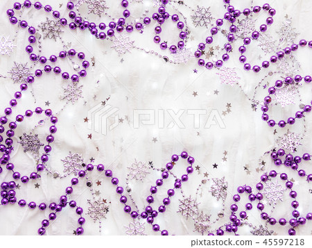 Christmas and New Year violet decorations Christmas and New Year violet decorations 45597218