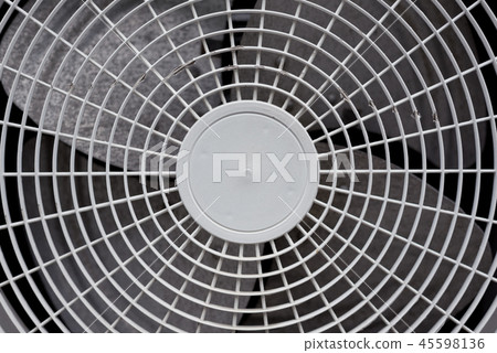 Close up of white air conditioner grille Close up of white air conditioner grille 45598136
