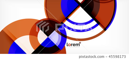 Modern geometric abstract background 45598173