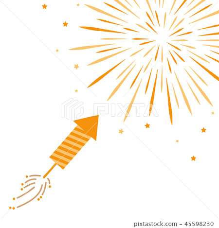 firecracker and firework isolated on white background 45598230