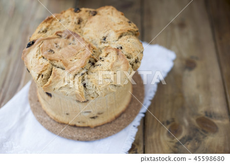 Easter cupcake on wooden background. Homemade baking. Free space for text. Easter cupcake on wooden background. Homemade baking. Free space for text. 45598680