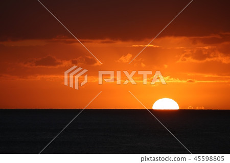 Sunset in the sea 45598805