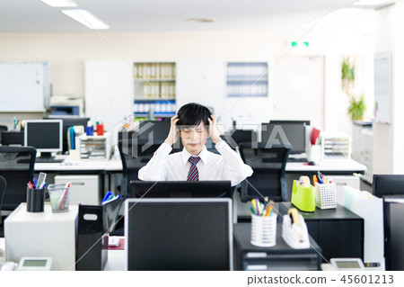 Lack of labor busy period Busy office business 45601213