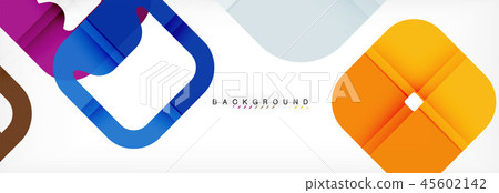 Square geometric background, multicolored template for business or technology presentation or web Square geometric background, multicolored template for business or technology presentation or web 45602142