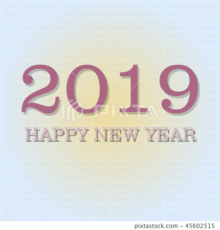 Happy New Year 2019 text design. Vector greeting illustration with golden numbers and snowflake Happy New Year 2019 text design. Vector greeting illustration with golden numbers and snowflake 45602515