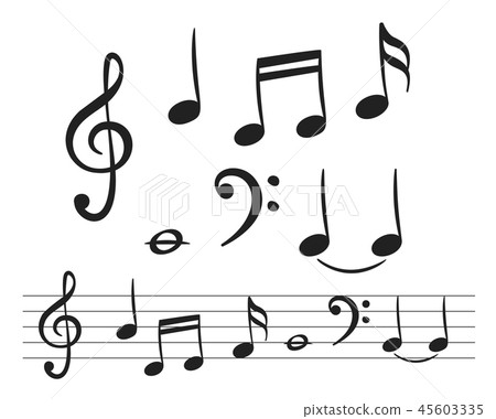 Music notes for decoration design 45603335