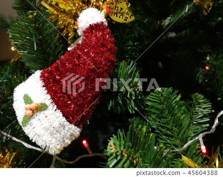 Christmas tree decoration with red white and green 45604388