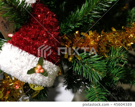 Christmas tree decoration with red white and green 45604389