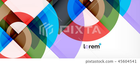 Multicolored round shapes abstract background 45604541