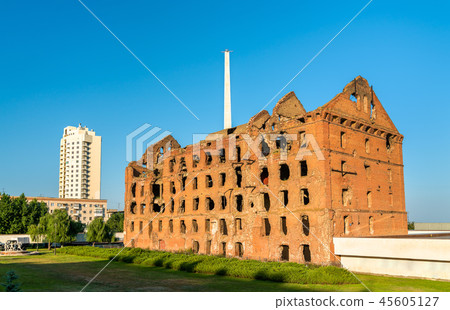 The Gerhardt Mill ruined during the Battle of Stalingrad. Volgograd, Russia 45605127