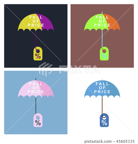Set of big sale banner. Ribbon. Vector Illustration 45605135