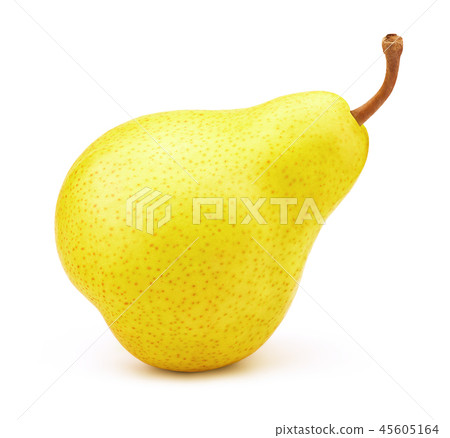 Fresh yellow pear isolated on white 45605164
