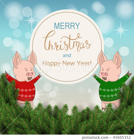 Holiday Vector Lettering background. Merry Christmas concept Holiday Vector Lettering background. Merry Christmas concept 45605352