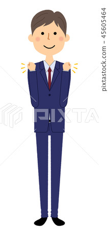 Businessman guts pose Businessman guts pose 45605464
