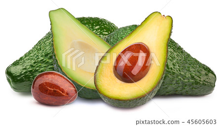 Five avocados isolated 45605603