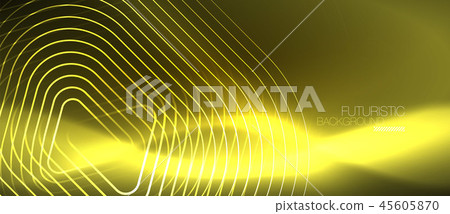 Color shiny neon lights background with abstract lines 45605870