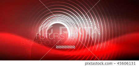 Neon circles abstract background, shiny lines Neon circles abstract background, shiny lines 45606131