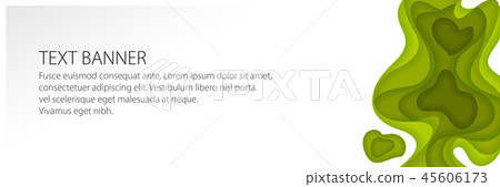 Banner with Green Gradient Shapes Banner with Green Gradient Shapes 45606173