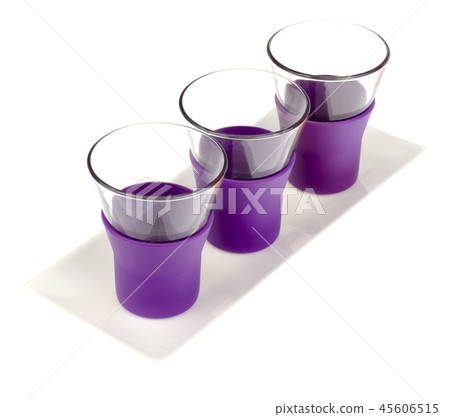 Empty glass cups for hot drinks Empty glass cups for hot drinks 45606515