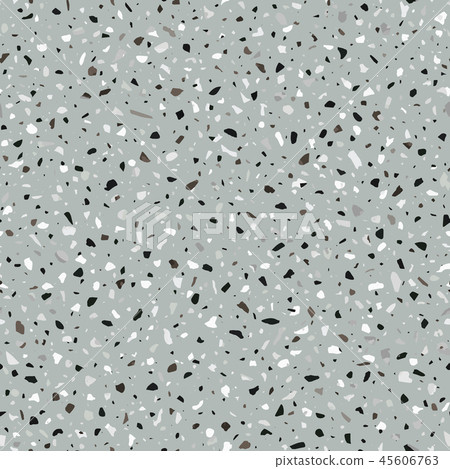 Terrazzo flooring vector seamless pattern in gray and brown colo Terrazzo flooring vector seamless pattern in gray and brown colo 45606763