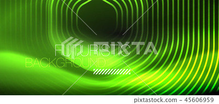 Neon glowing lines, magic energy space light concept, abstract background wallpaper design Neon glowing lines, magic energy space light concept, abstract background wallpaper design 45606959