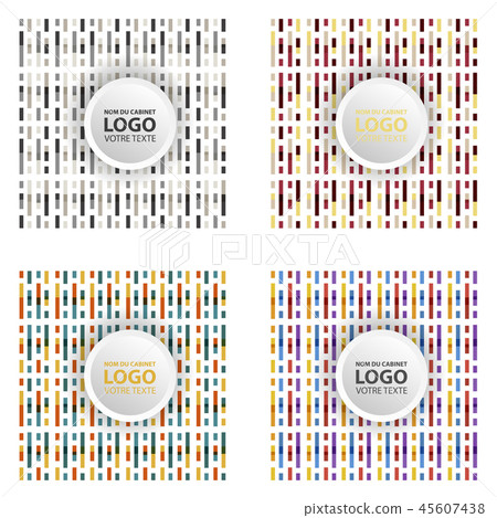Colorful Geometric Background Simple Shapes Stock
