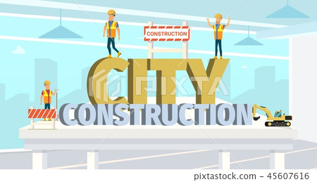 Concept Modern City Construction Buildings Concept Modern City Construction Buildings 45607616